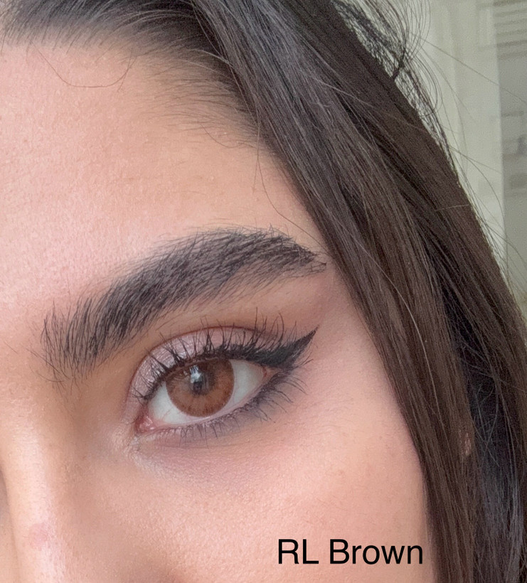 لنز کره ای جانوید رنگ RL Brown ( قهوه ای دور دار) | سالانه