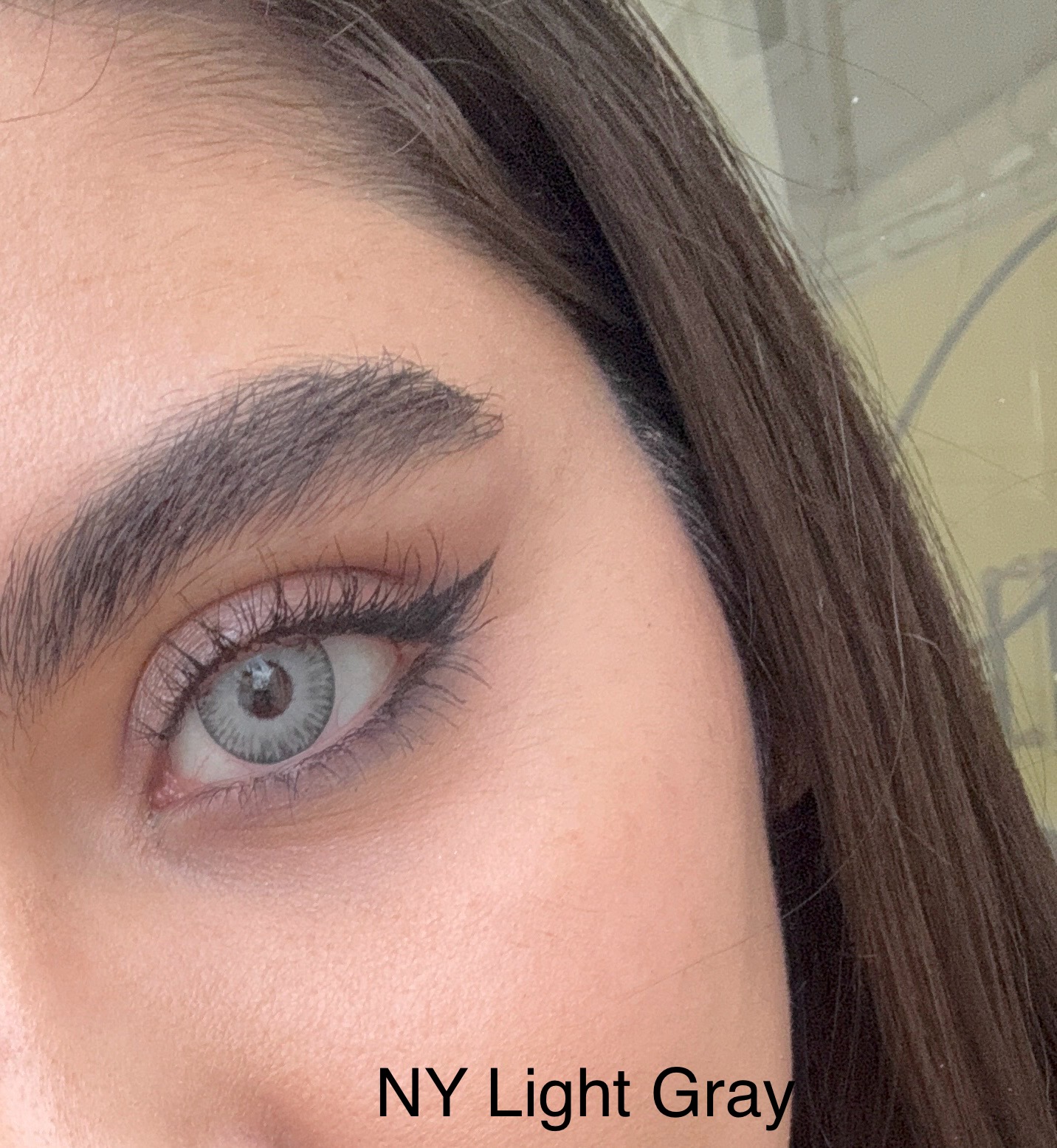 لنز کره ای جانوید رنگ NY light gray ( طوسی روشن و دور دار) | سالانه